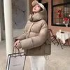 New-Style Winter Padded Hooded Coat Women Short Thick Fashionable Coat Jacket Zipper Loose-Fit Designer-Inspired